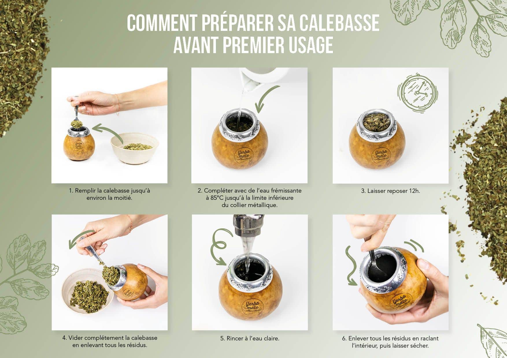 Calebasse tradition pour infusion Maté