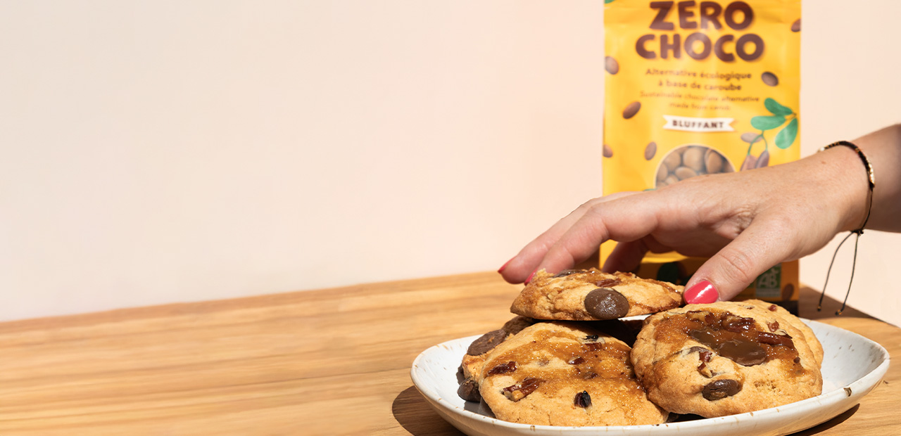 Cookie au Zéro Choco - caramel et noix de pécan - Aromandise