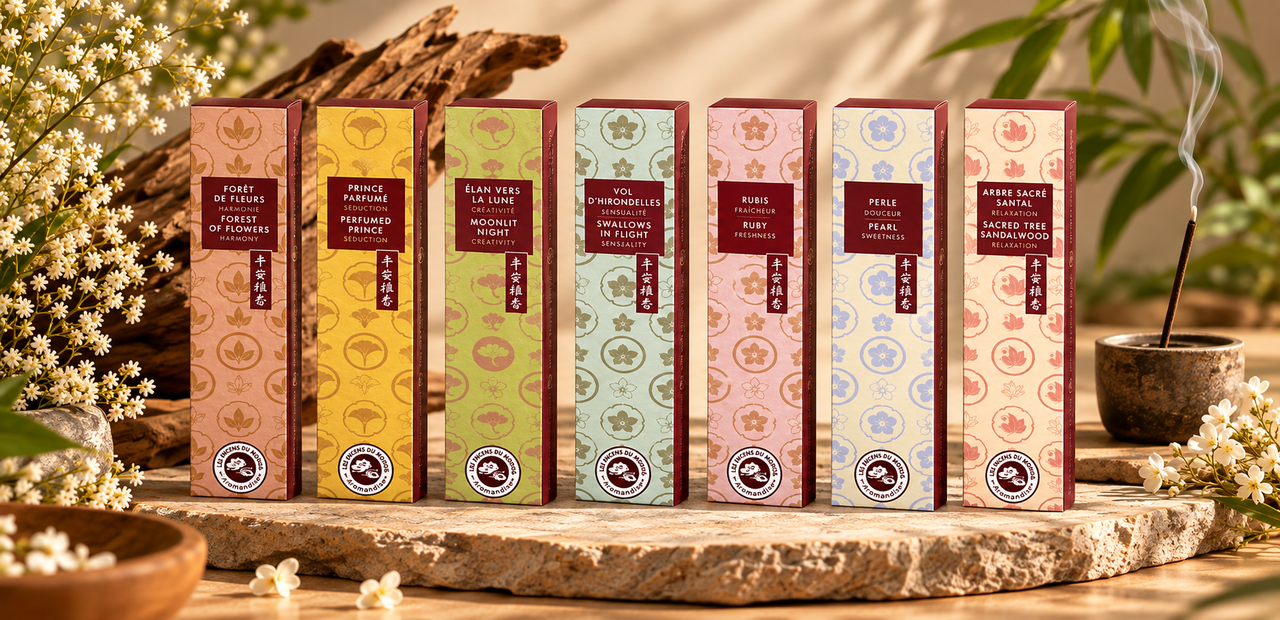 Gamme Karin - encens traditionnels japonais poétiques - Aromandise