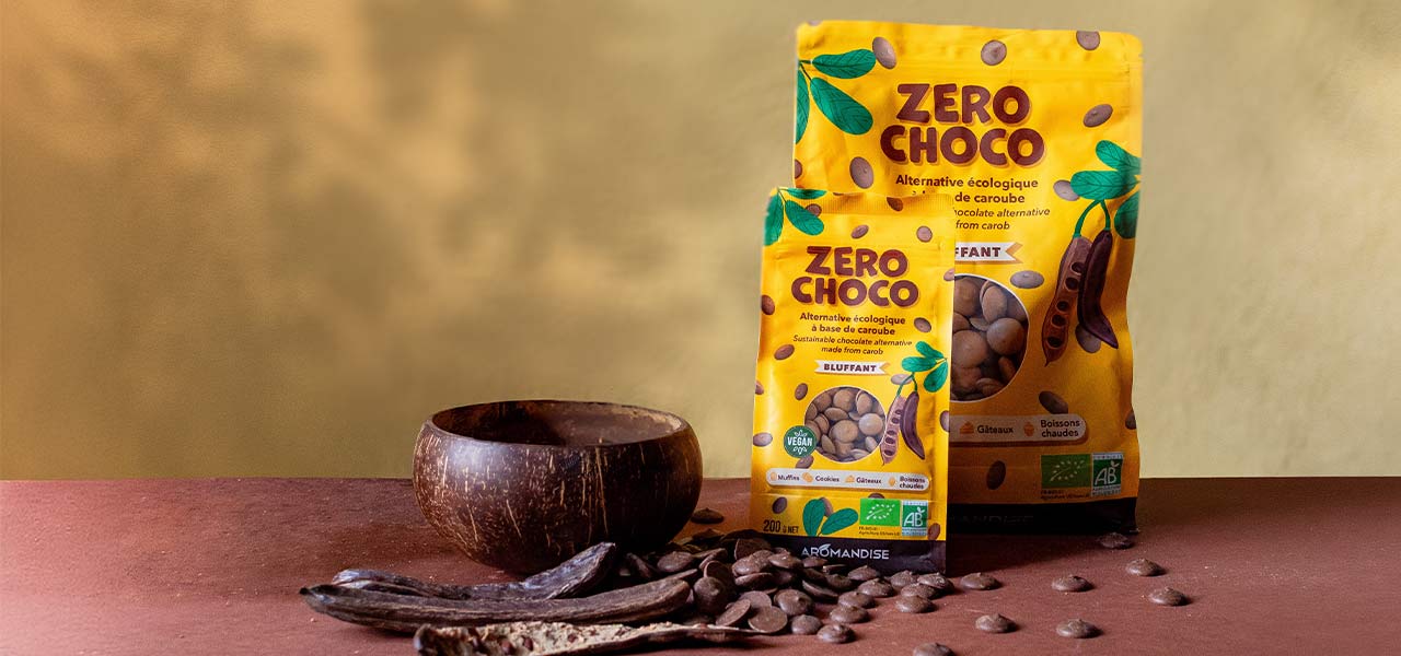 Zéro Choco - pistoles à base de caroube - Aromandise